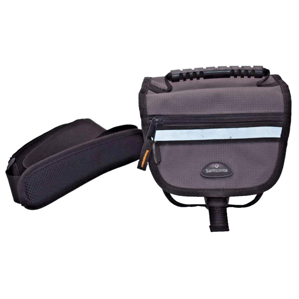 SAMSONITE Camera Case Padded Bag with Adjustable Strap & Pockets Black 6x4.5x4